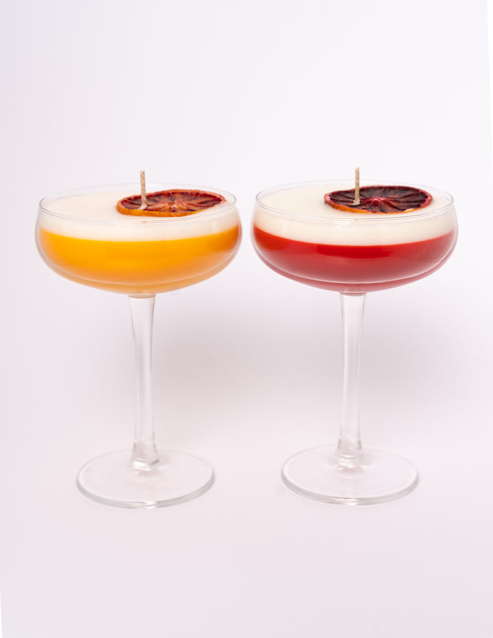 Cocktail kaarsen Duo set
