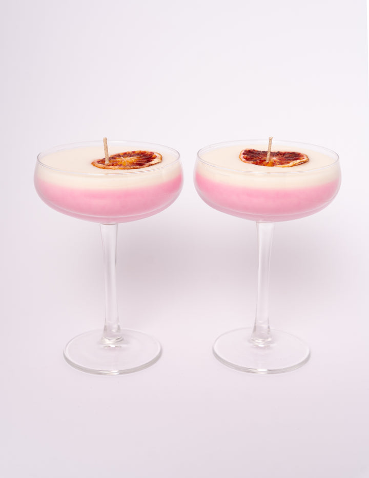 Cocktail kaarsen Duo set