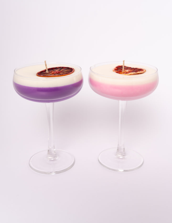 Cocktail kaarsen Duo set