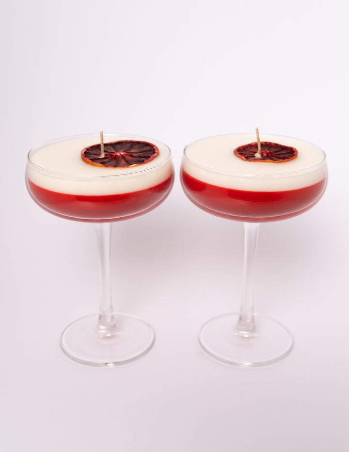 Cocktail kaarsen Duo set