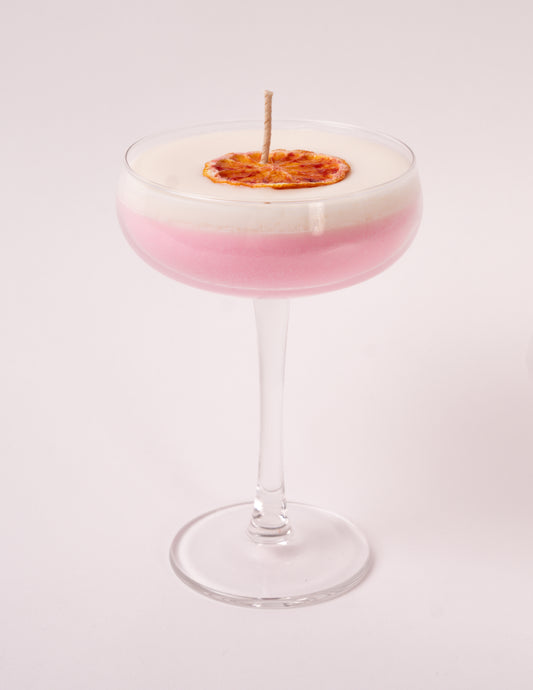 Pink Lady Cocktail candle