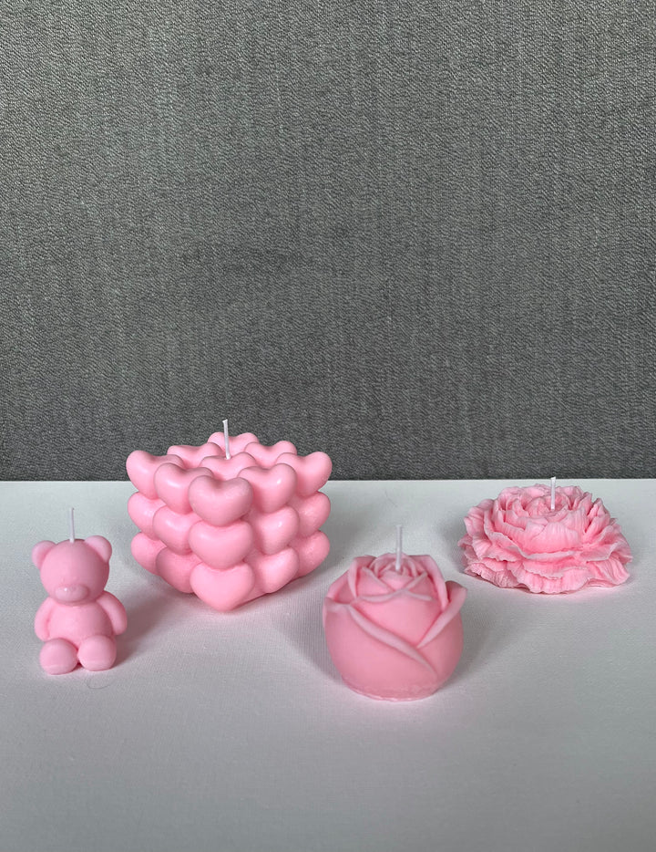 Valentijn kaarsen set
