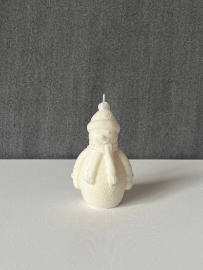 Snowman candle