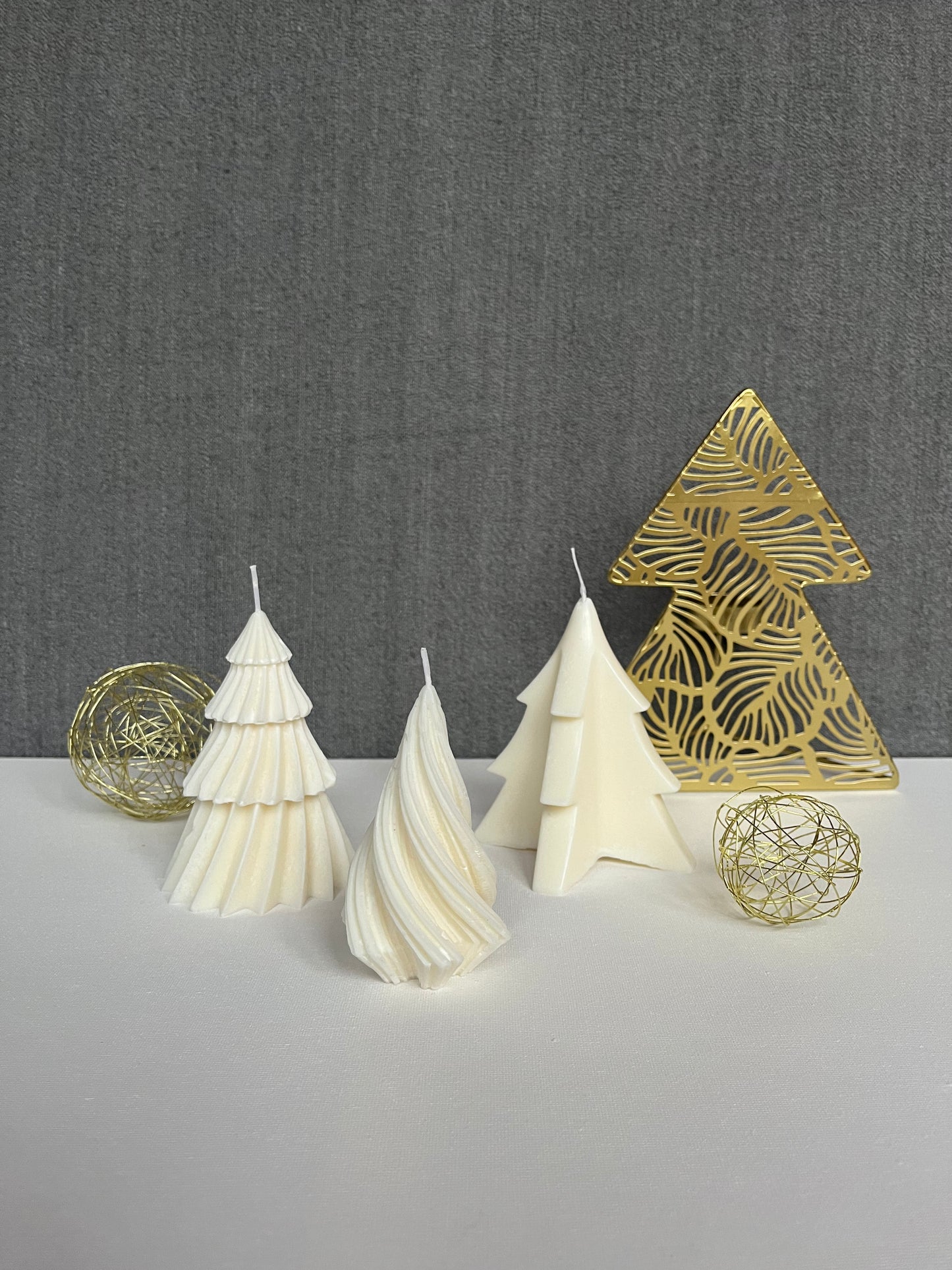 Christmas tree candles set