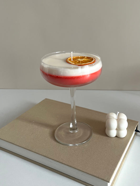 French Martini Cocktail kaars