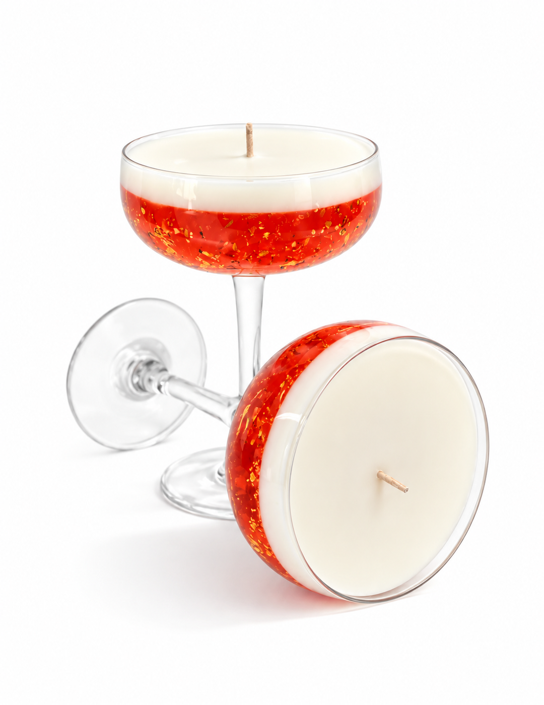 Rose champagne kaars