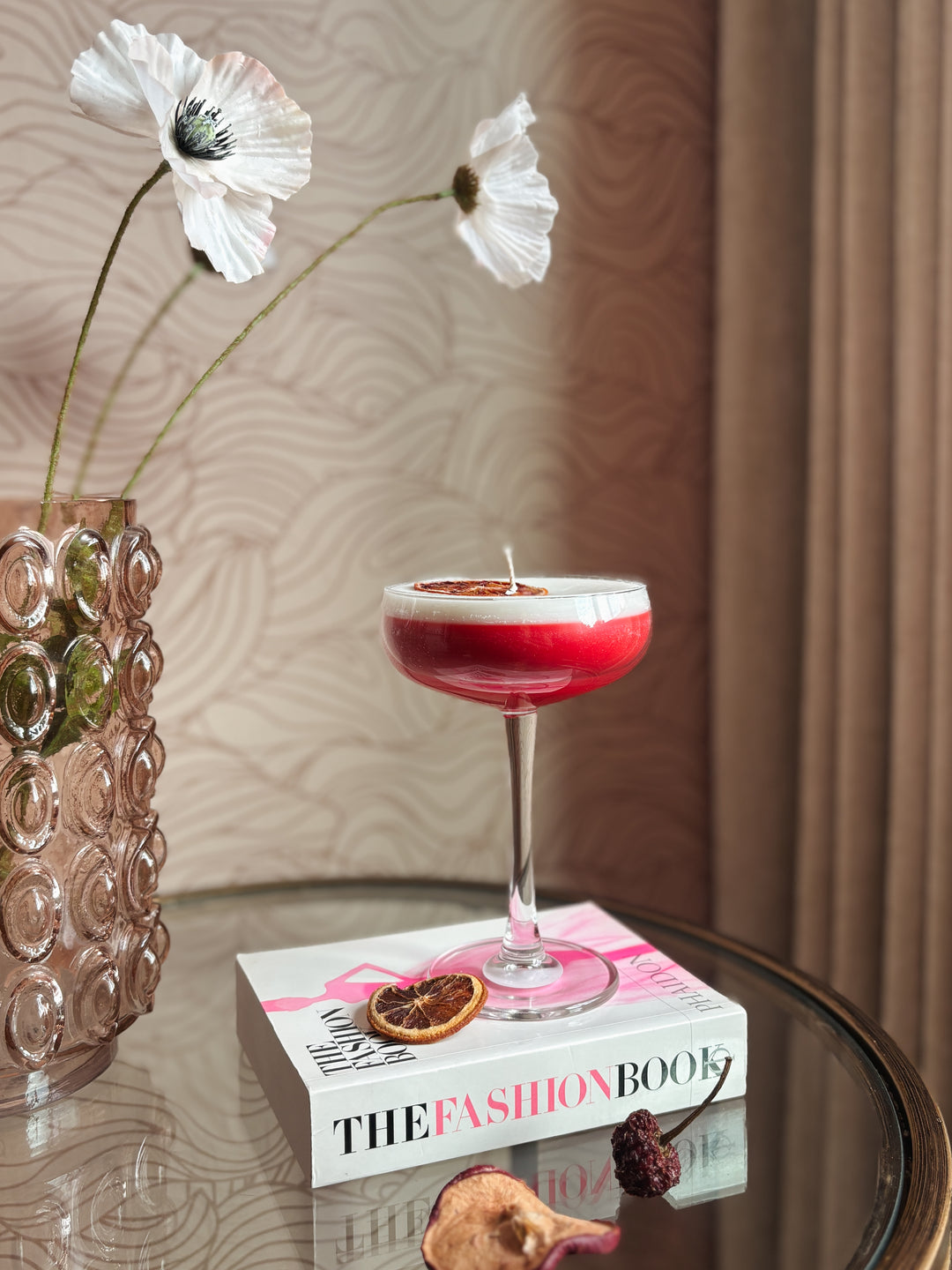 French Martini Cocktail Candle